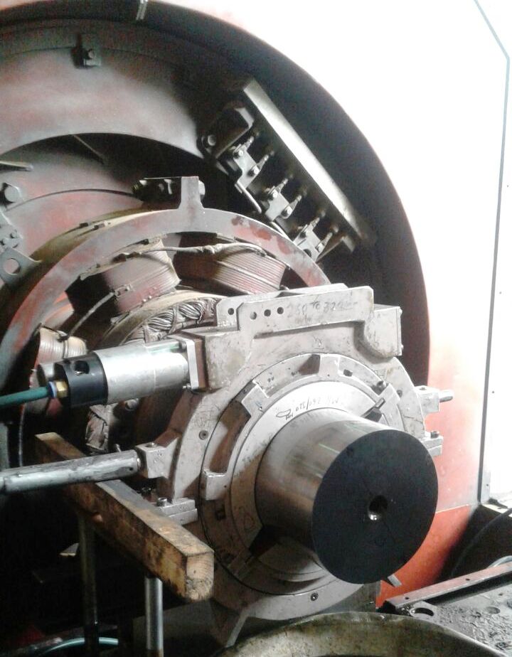 Grinding of Rotor Shaft by Rotor Shaft Grinder RA Power Solutions