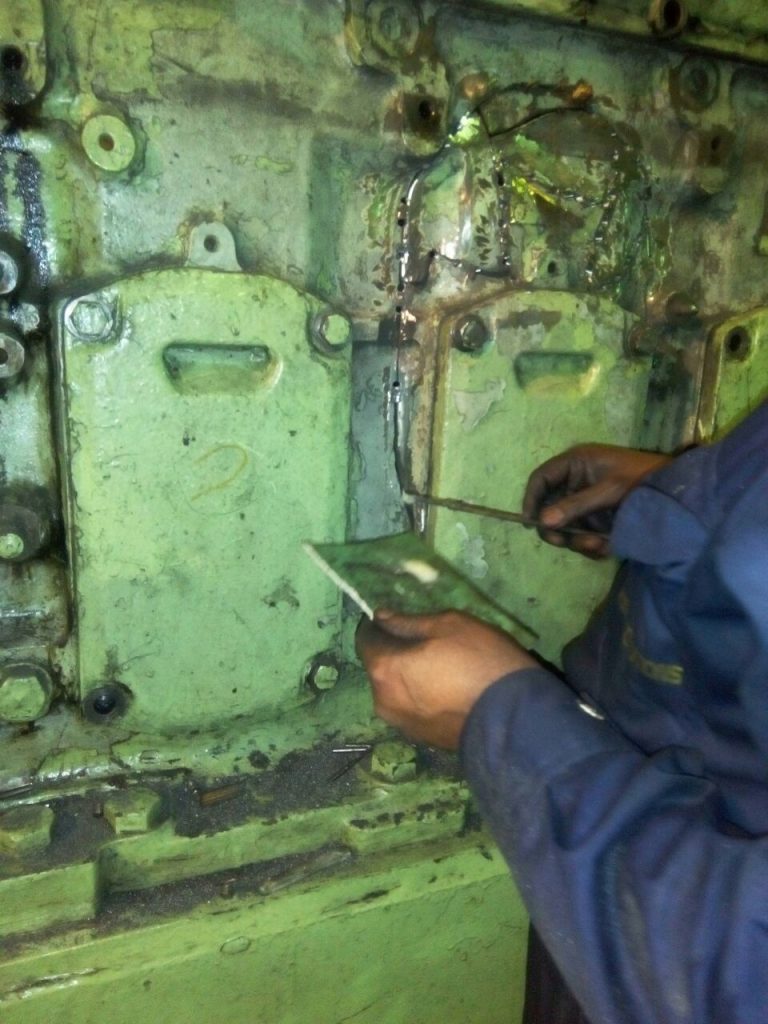 Metal Locking of Engine Block in Process