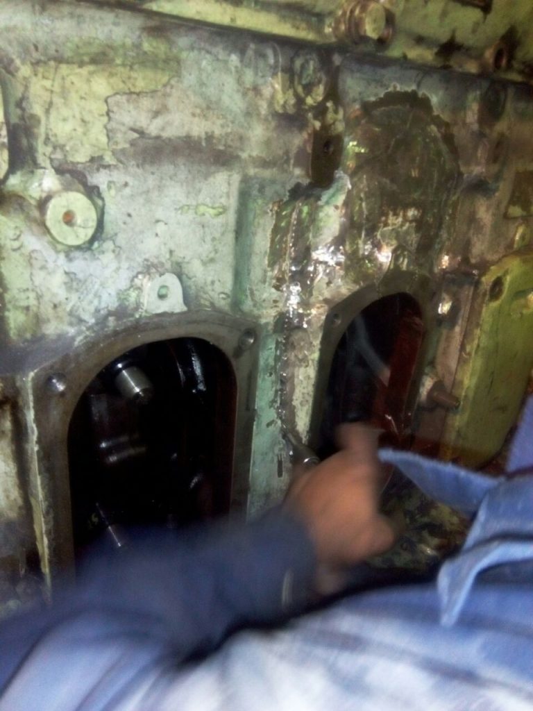 Repair of Engine Block by Metal Locking Process