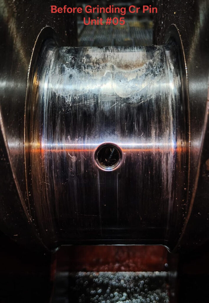 Daihatsu 6DK-20 Crankpin Before Grinding